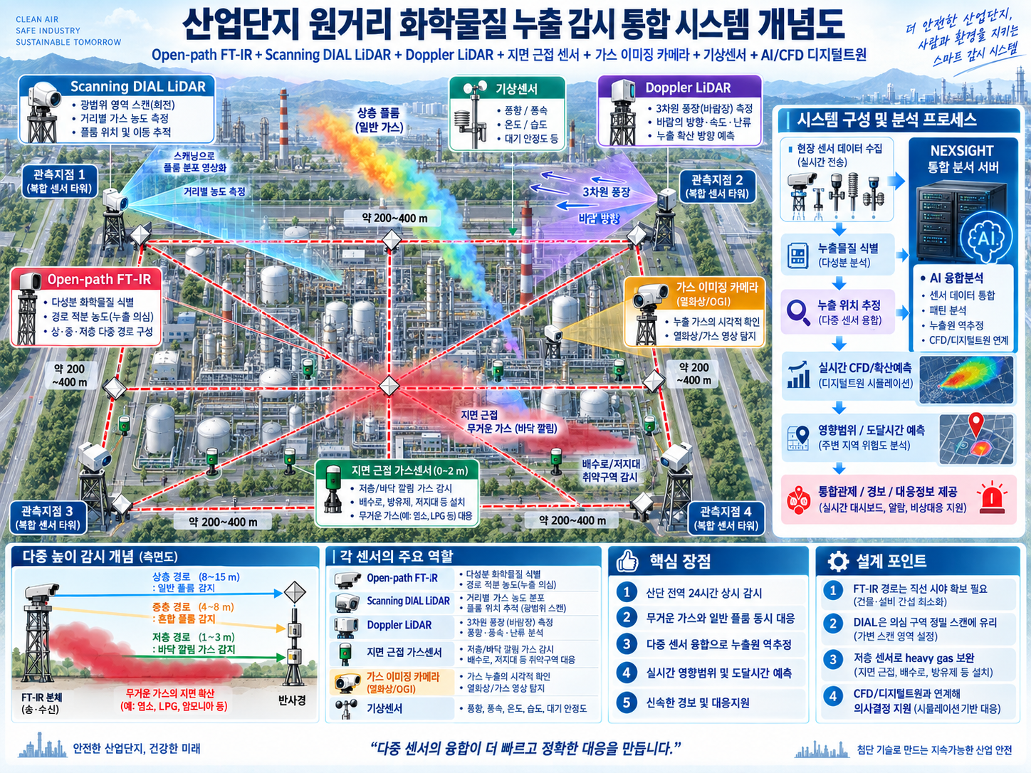ChemSight Integrated Remote Chemical Hazard Monitoring System 개념도